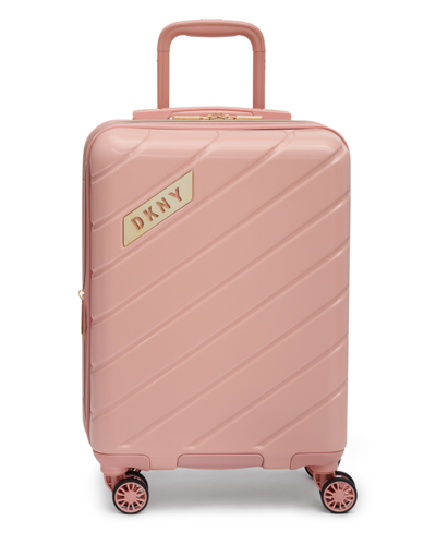 Dkny Bias 20" Upright Trolley Luggage In Peach Bloom