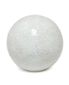 Simple Designs 1 Light Mosaic Stone Ball Table Lamp In White