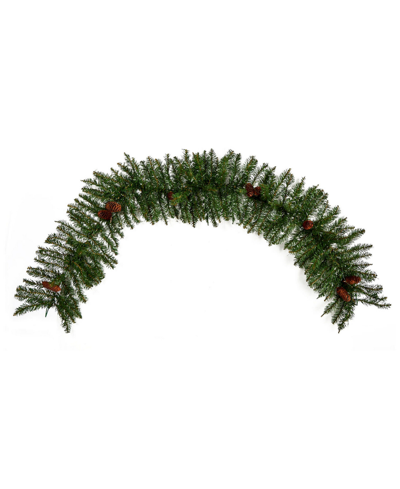 Nearly Natural 72" Mixed Alaskan Pines And Pinecones Artificial Christmas Garland In Green
