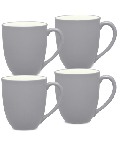Noritake Colorwave Mugs 12-oz, Set Of 4 In Slate