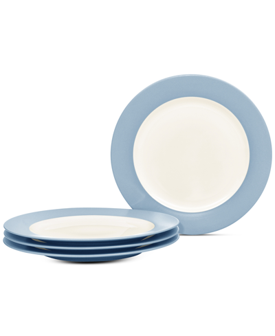 Noritake Colorwave Rim Salad Plates, Set Of 4 In Ice