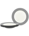 Noritake Colorwave Rim Salad Plates, Set Of 4 In Slate