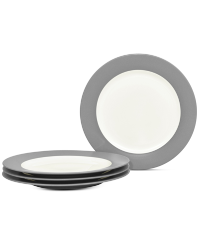 Noritake Colorwave Rim Salad Plates, Set Of 4 In Slate