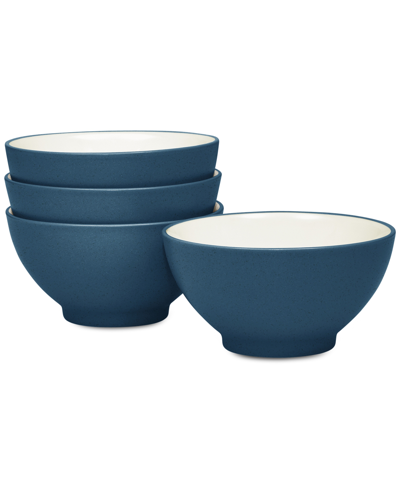 Noritake Colorwave Rice Bowls, Set Of 4 In Blue