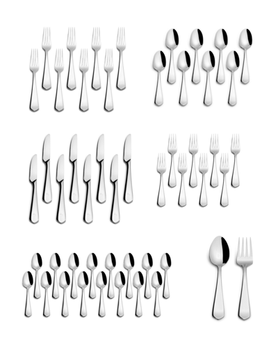 Kitchinox Penthouse 50 Piece Flatware Set, Service For 8 In Stainless Steel