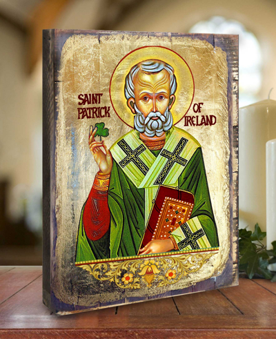 G.debrekht Saint Patrick Holiday Religious Monastery Icons In Multi Color