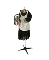 Northlight 57" Animated Led Lighted Head-in-hand Skeleton Maid Halloween Decoration In Black