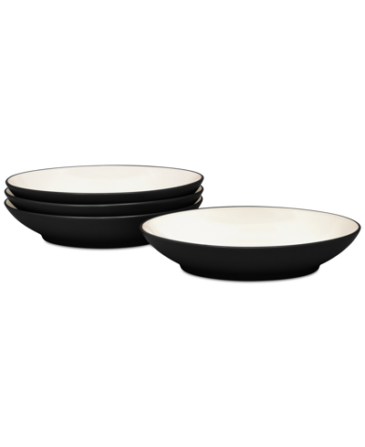 Noritake Colorwave Coupe Pasta Bowls 35-oz, Set Of 4 In Graphite