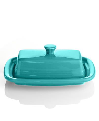 Fiesta Xl Covered Butter Dish In Turquoise