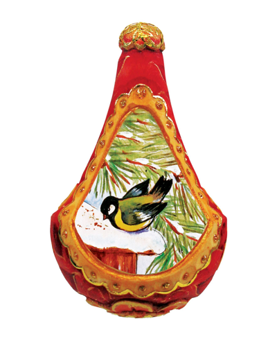 G.debrekht Gold Finch Ornament In Multi