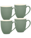 Noritake Colorwave Mugs 12-oz, Set Of 4 In Green