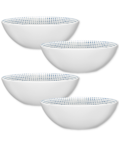 Noritake Hammock Cereal Bowls, Set Of 4 In Blue