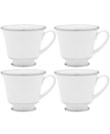 Noritake Spectrum Set Of 4 Cups, Service For 4 In White