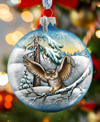 G.debrekht Owl Ball Holiday Ornament In Multi Color