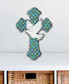 Designocracy Blessings Cross Holiday Ornaments, Set Of 2 In Multi Color