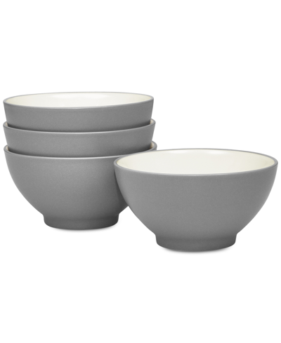 Noritake Colorwave Rice Bowls, Set Of 4 In Slate