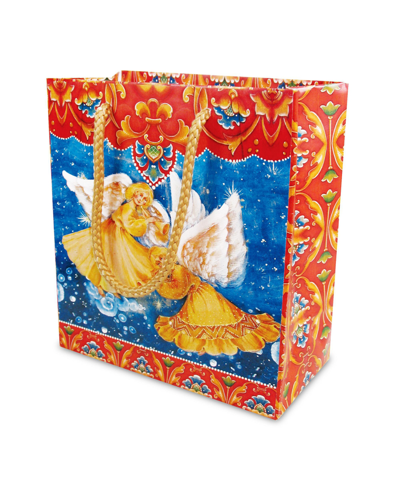 Designocracy Angels Holiday Gift Bag Small, Set Of 3 In Multi Color