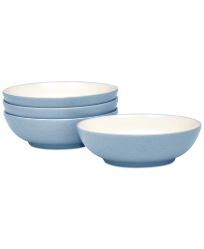 Noritake Colorwave Soup/cereal Bowls 22 Oz, Set Of 4 In Ice