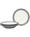 Noritake Colorwave Pasta Bowls 27-oz, Set Of 4 In Slate