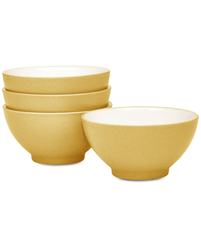 Noritake Colorwave Rice Bowls, Set Of 4 In Mustard