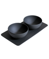 VILLEROY & BOCH MANUFACTURE ROCK CONDIMENT BOWL SET, 3 PIECES