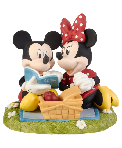 Precious Moments 221701 Disney Mickey Mouse And Minnie Mouse Life With You Is Always A Picnic Bisque Porcelain Figuri In Multicolor