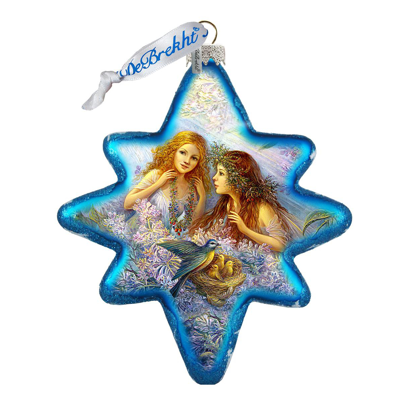 G.debrekht Flower Fairies North Star Holiday Ornament In Multi Color