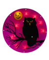 NORTHLIGHT LIGHTED OWL HALLOWEEN WINDOW SILHOUETTE, 13.75"