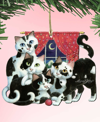 Designocracy Cookies And Cream Holiday Ornaments Pets, Set Of 2 In Multi Color