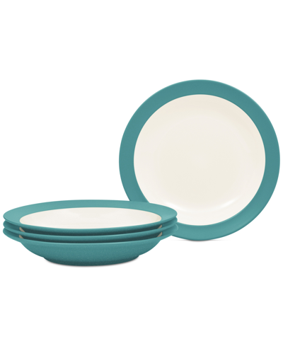 Noritake Colorwave Pasta Bowls 27-oz, Set Of 4 In Turquoise