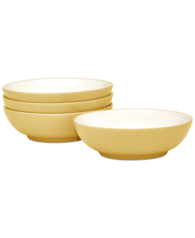 Noritake Colorwave Soup/cereal Bowls 22 Oz, Set Of 4 In Mustard