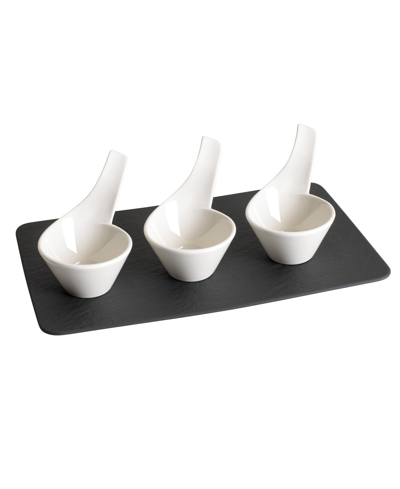 Villeroy & Boch New Wave 4pc Dip Set In White