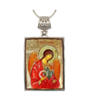 G.DEBREKHT SAINT MICHAEL RELIGIOUS HOLIDAY JEWELRY NECKLACE MONASTERY ICONS