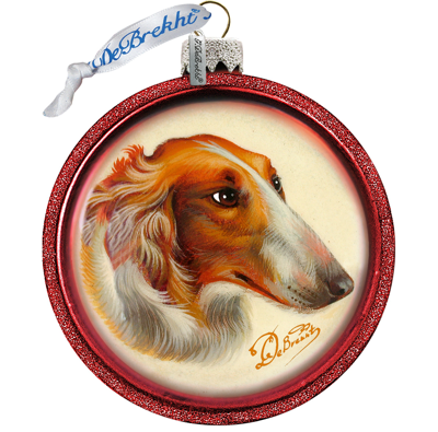 G.debrekht Dog Best Friend Cut Ball Holiday Ornament In Multi Color