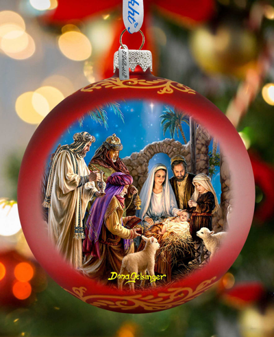 G.debrekht Holy Night Nativity Holiday Ornament In Multi Color