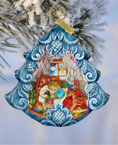G.debrekht Night Before Christmas Tree Sculpted Ornament In Multi Color