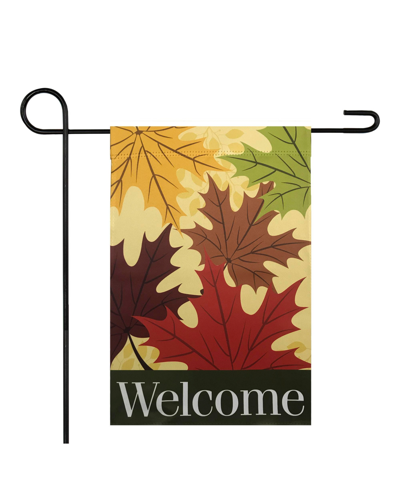 Northlight Welcome Autumn Harvest Outdoor Garden Flag, 12.5" X 18" In Open Beige