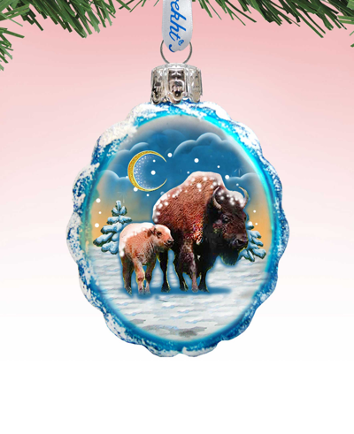 Designocracy Buffalo Mercury Holiday Ornament In Multi Color