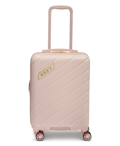 Dkny Bias 24" Upright Trolley Luggage In Peach Bloom