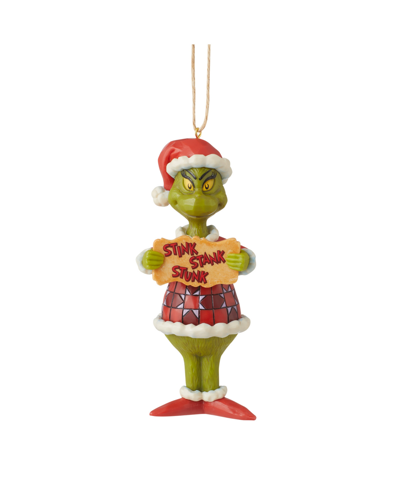 Jim Shore Grinch Stink Stank Ornament In Multi