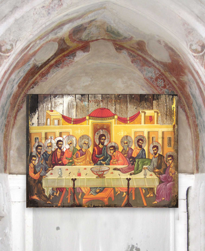 G.debrekht The Last Supper Holiday Religious Monastery Icons In Multi Color
