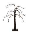 NORTHLIGHT LED LIGHTED WEEPING HALLOWEEN TWIG TREE WITH ORANGE LIGHTS, 24"