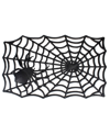 Northlight Spider Web Rectangular Halloween Doormat, 18" X 30" In Black