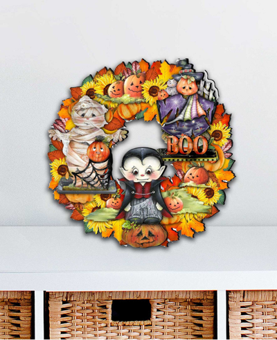 Designocracy Wreath Holiday Outdoor Decor Large Ornament In Multi Color