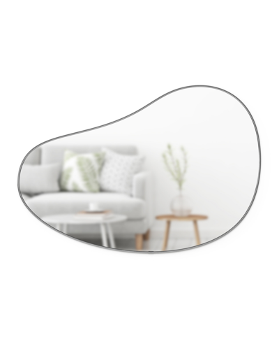 Umbra Hubba Pebble Mirror, 36.13" X 24" In Metallic Titanium