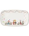 Lenox Grinchie Gifts Tray In Green And Ivory