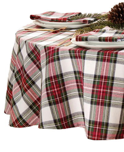 Elrene Christmas Classic Holiday Plaid Tablecloth, 70" X 70" In Multi