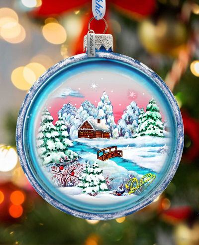 G.debrekht Winter Night Holiday Ornament In Multi Color