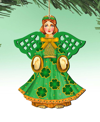 Designocracy Irish Angel Holiday Ornaments, Set Of 2 In Multi Color