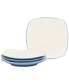 Noritake Colorwave Square Salad Plates, Set Of 4 In Ice